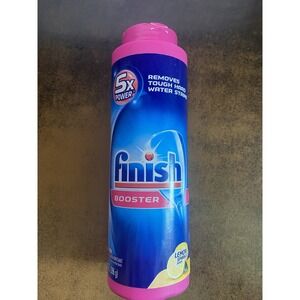Finish Detergent Booster Powder Dishwasher Lemon Sparkle 14 Oz. New Discontinued